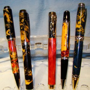 Finished pens