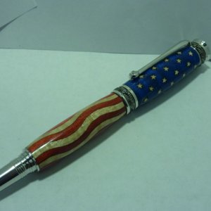 Majestic Jr, Rhodium, Rollerball, Lazerlinez stars & stripes