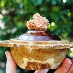 Creedite Finial Lidded Bowl