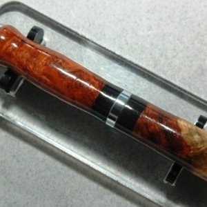 70 / 30 Amboyna Burl with Black Ebony