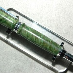 Sterling Silver Green Buckeye Burl