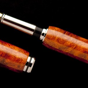 Revised Double Closed Ended Amboyna Burl Pen