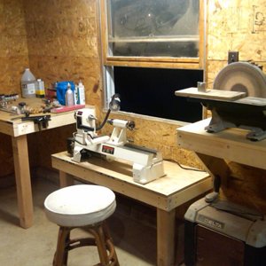 new lathe and shop setup