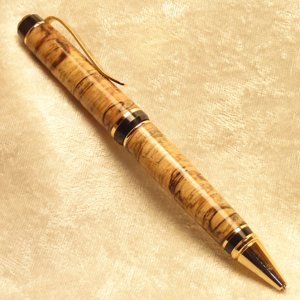Crosscut Spalted Maple Cigar Pen