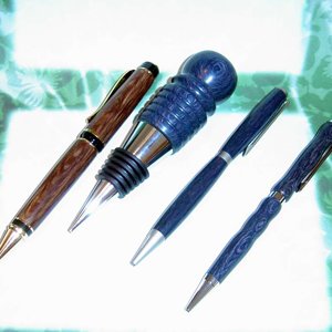 Paper pens and Bottle Stopper