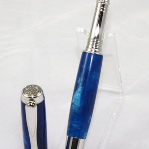 Rhodium and Blk Ti, Galaxy Blue Jr. Statesman