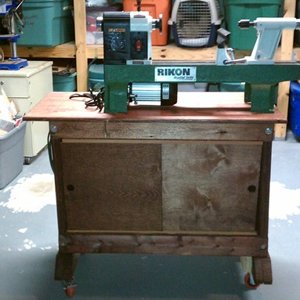 Home built workbench and new lathe