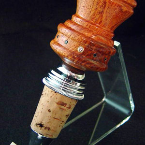 Afzalia xlay wine bottle stopper