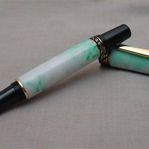 ~ Misty Spring ~ Olypian II Rollerball pen with Titanium Nitride