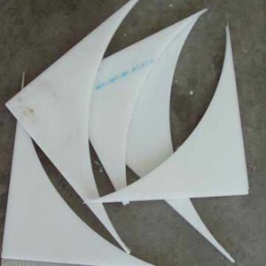 Delrin circle edges-3/8" thick