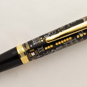 Black Circuit Board Pen