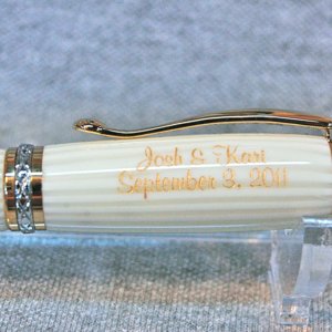 Wedding engraved pen