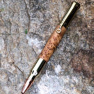 bird's eye maple bullet pen
