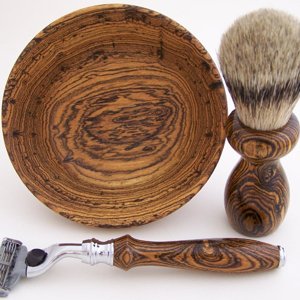 Bocote Shaving Set