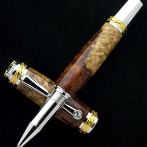 Amboyna Burl with Sapwood Majestic Rollerball