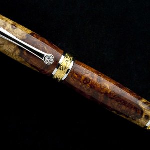 Amboyna Burl with Sapwood Majestic Rollerball