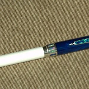 inlaid opal and sterling silver pen for the B/Bash