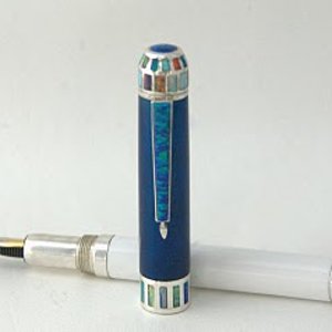 opal/silver pen
