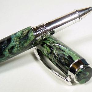 Jr Gent II RB Rhodium Brooks803 blank - Pen 116