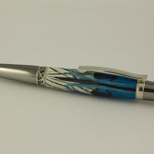 Blue feathers