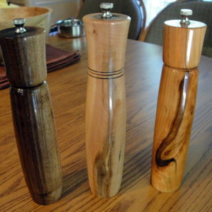 Three Pepper Mills