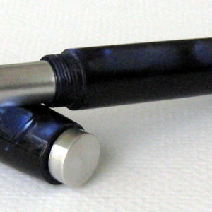 Kitless Lucite with clip and Aluminum nib and finial