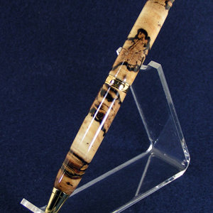 Spalted Backyard Wood on Chrome Streamline