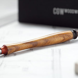 QUOIN - Chinaberry,Rosewood & Bubinga Wood Mechanical Pencil