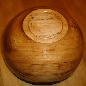 Natural Edge Bowl - Bottom view
