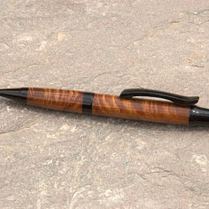 koa and ebony wooden pen