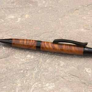 koa and ebony wooden pen