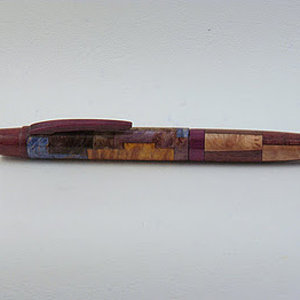 Patch work wooden pen