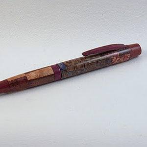 Patch work wooden pen