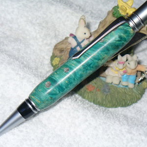 Dyed Box Elder Burl, Polka dots