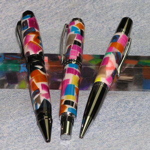 Recycled Bowling Ball Pens