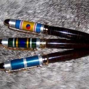 More Ribbon pens with Leather
