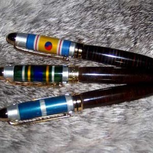 More Ribbon pens with Leather