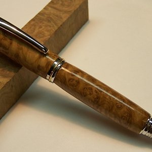 jr. Gent II rollerball corrugata burl