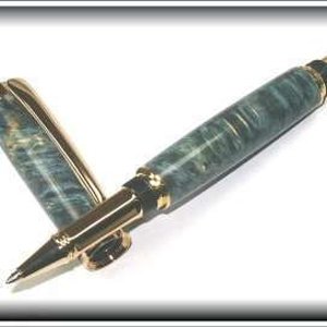 Blue Boxelder Burl rollerball