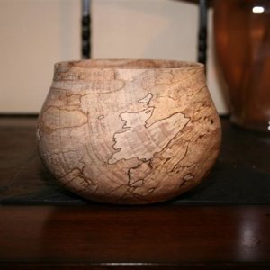 Spalted Ambrosia Maple Bowl