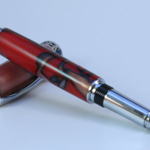 Red and Black Acrylic Sedona Ball Point