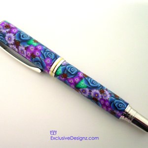 Polymer clay Pen ~ Lady Bug March