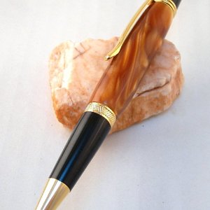 Gold Swirl Sierra Click Pen