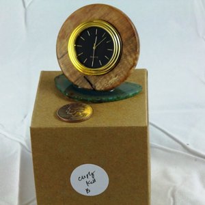 koa desk clock