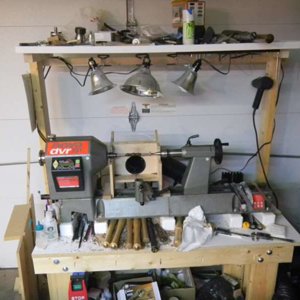 Lathe Setup and lighting