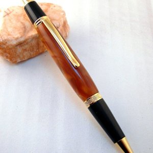Gold Swirl Sierra Click Pen