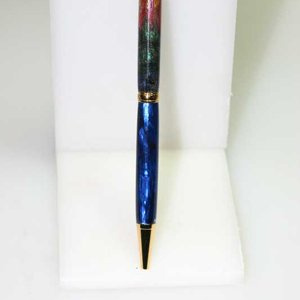 Golden Pheasant Feathers and Blue Abalone