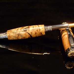 Nice Spalted Pecan pen for my retiring boss