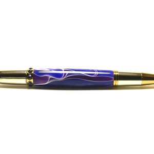 Number 44..Diva Pen...Purple/Blue Acrylic swirl