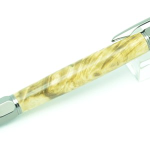 Stabilized Buckeye Burl Vertex Click Pen